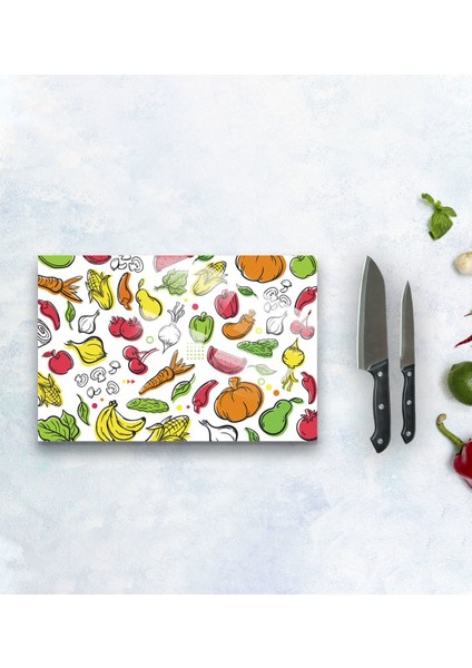 Gift Cam Kesme ve Sunum Tablası 20X30CM Model 10