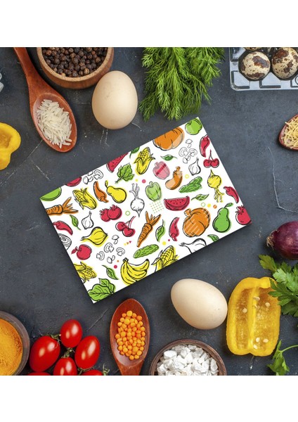 Gift Cam Kesme ve Sunum Tablası 20X30CM Model 10 modelleri