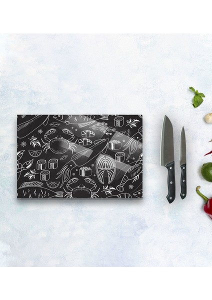 Gift Cam Kesme ve Sunum Tablası 20X30CM Model 7