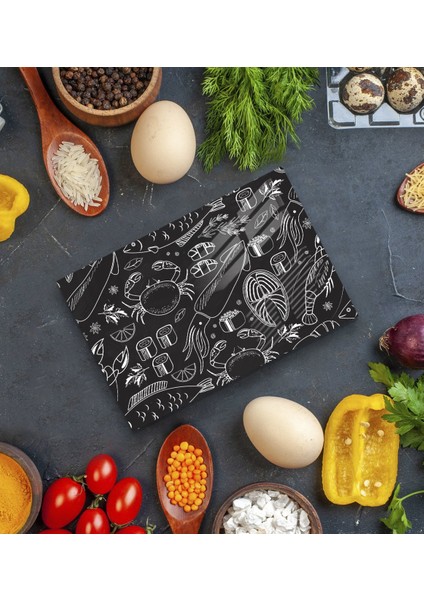 Gift Cam Kesme ve Sunum Tablası 20X30CM Model 7 modelleri