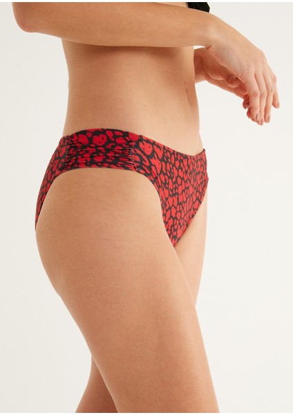 Yanı Pileli Bikini Alt