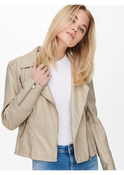 15153079 Onlgemma Faux Leather Bıker Otw Noos modelleri