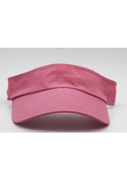 Unisex Uv Koruyucu Vizör Kasket Siperlik Tenis Şapka Açık Pembe