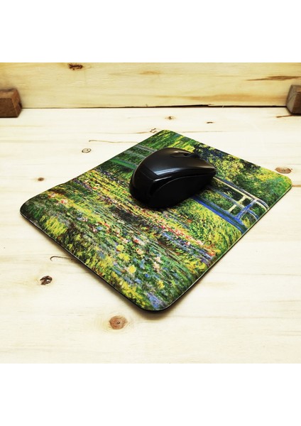 Claude Monet - Dikdörtgen Mouse Pad Bilek Destekli 1