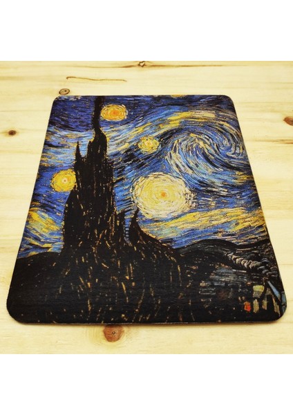 Vincent Van Gogh - Dikdörtgen Mouse Pad Bilek Destekli 1