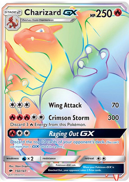 Pokemon Charizard Gx 250HP Kart
