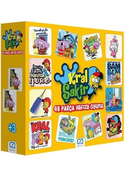 Kral Şakir 48 Parça Hafıza Oyunu