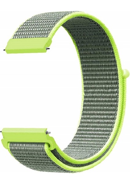 Samsung Galaxy Watch 4 Classic 42MM / 46MM Akıllı Saat Uyumlu Spor Kumaş Desenli Cırt Cırtlı Kordon Kayış