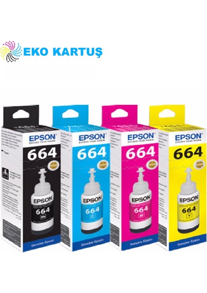 Epson Ecotank L550 (T664) Takım Mürekkep