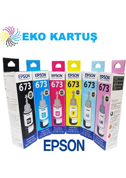 Epson 673 Kartuş Renk Orjinal Mürekkep Seti