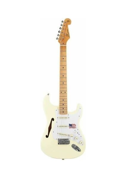 SST/ALDER/H/VWH Hollow Body Elektro Gitar (Vintage White)