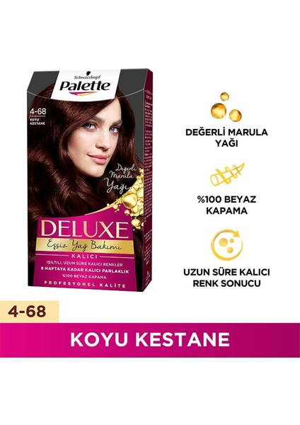 Deluxe Saç Boyası 4-68 Koyu Kestane