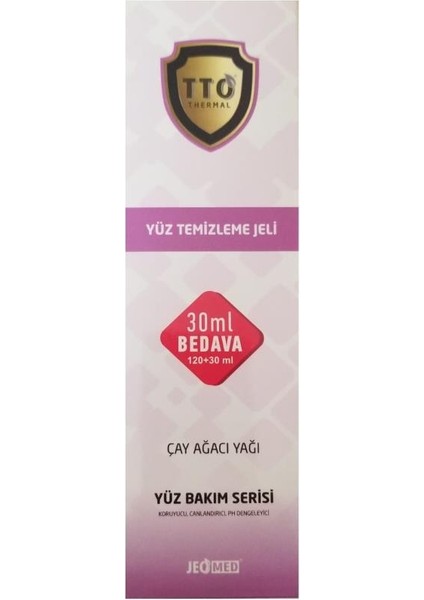 Yüz Temizleme Jeli 120 ml+30 ml Çay Ağacı Yağı ile Arındırıcı ve Dengeleyici Etki