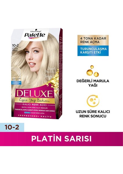 Deluxe Saç Boyası 10-2 Platin Sarısı