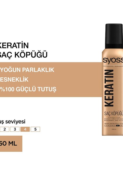 Saç Köpüğü Keratin 250 ml