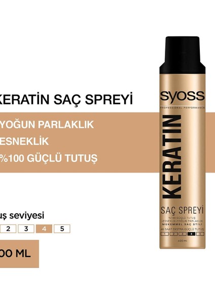 Saç Spreyi Keratin 400 ml