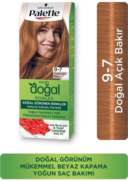 Natural Colors Saç Boyası 9-7 Doğal Açık Bakır fiyatları