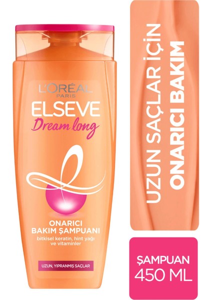 L'oreal Paris Elseve Dream Long Onarıcı Bakım Şampuanı 450 ml