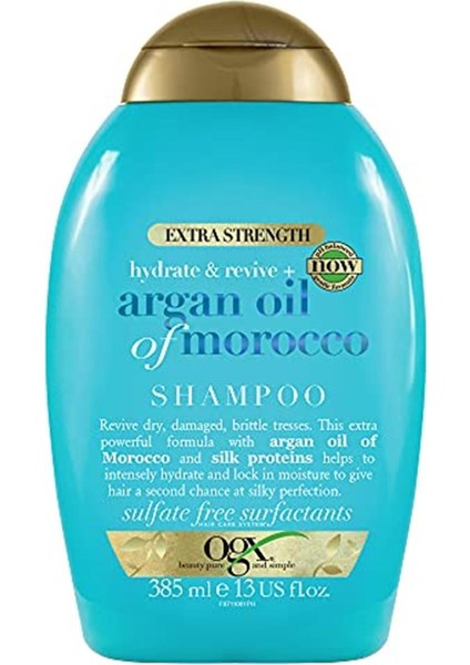 Ekstra Güçlü Nemlendirici ve Canlandırıcı Argan Oil Of Morocco Şampuan, 385 ml