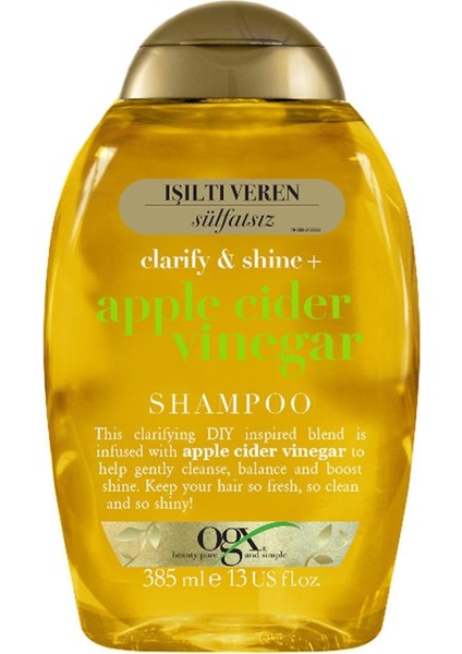Apple Cider Vinegar Şampuan 385 ml