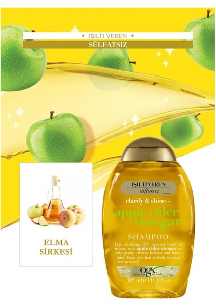 Apple Cider Vinegar Şampuan 385 ml
