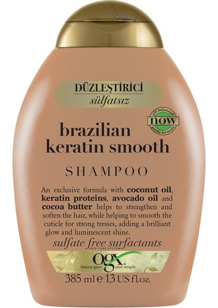 Düzleştirici Brezilya Keratin Şampuan 385 ml