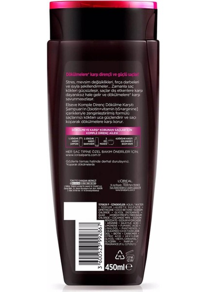 L'oréal Paris Komple Direnç Şampuan 450 ml