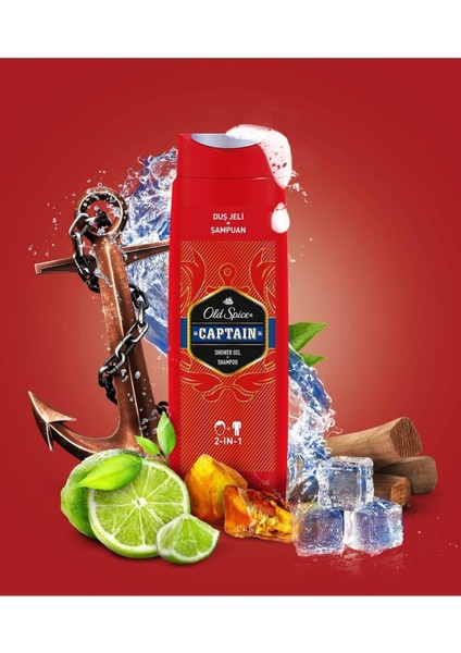 Duş Jeli&şampuan Captain 400 ml