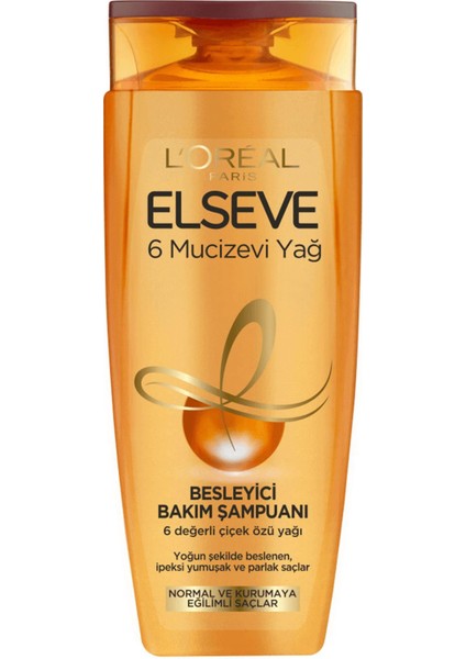 L'oreal Paris Elseve 6 Mucizevi Yağ Şampuan 450 ml fiyatları