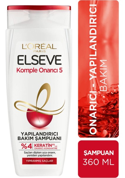 L'oreal Paris Elseve Komple Onarıcı 5 Şampuan 360 ml