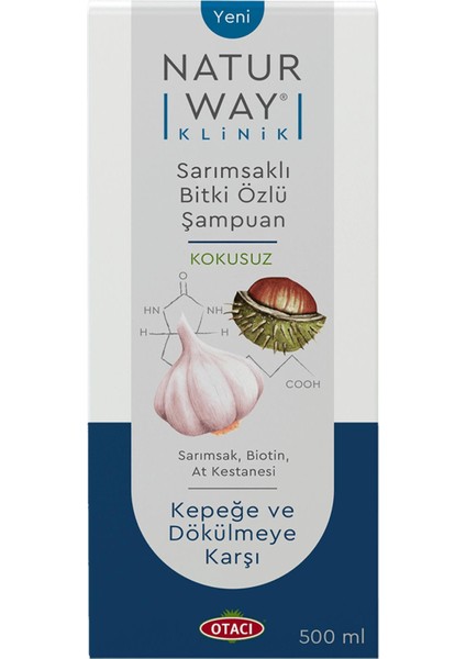 Naturway Şampuan Sarımsak Özlü Dökülme ve Kepek 500 ml