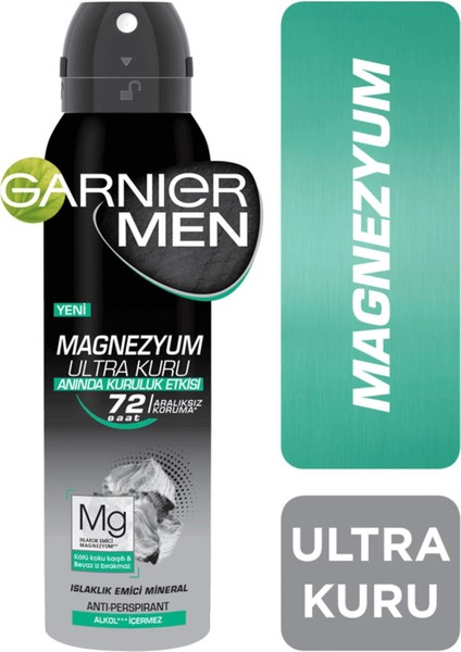 Men Magnezyum Deodorant Ultra Kuru 150 Ml