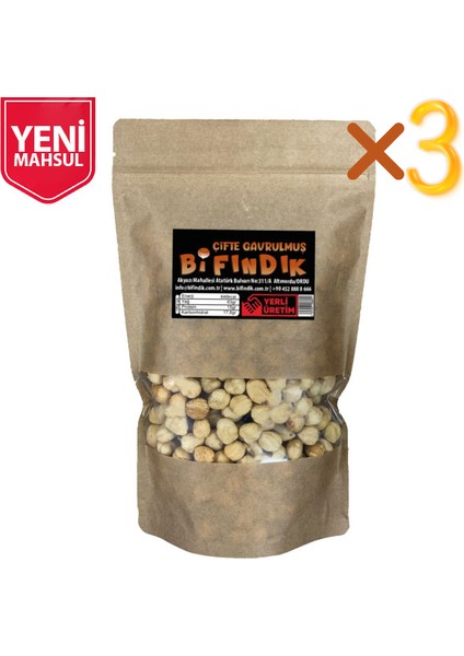 Çifte Kavrulmuş Iç Fındık 150 gr X3