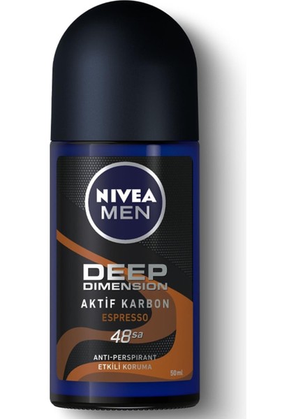 Men Deep Dimension Espresso Deodorant Roll-On 50 ml