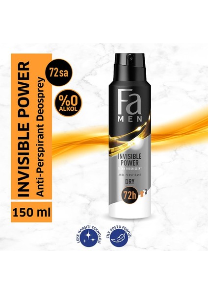 Men Invisible Power Erkek Deo Sprey 150 ml fiyatları