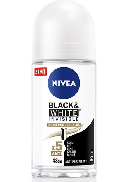 Black&white Ipeksi Pürüzsüzlük Roll-On 50 ml