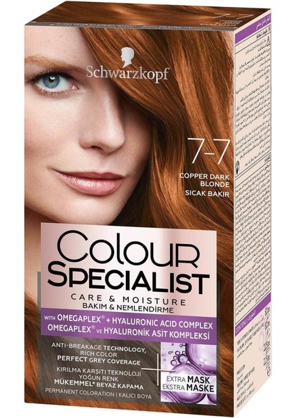 Colour Specialist Saç Boyası No: 7.7 Sıcak Bakır 60 ml