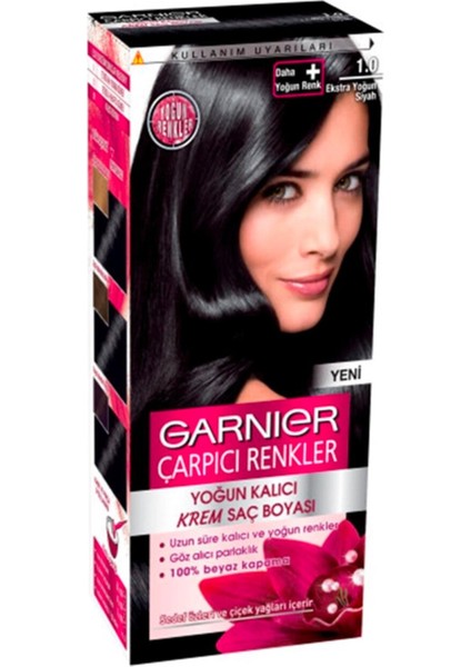 Color Naturals Saç Boyası Çrpıcı Renk 1.0 Ekstra Yoğun Siyah