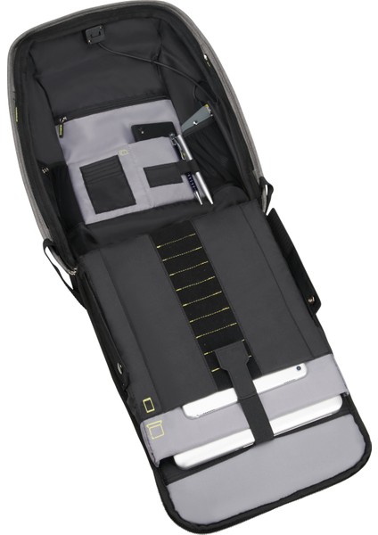 KA6-08-001 15.6" Securipak Notebook Sırt Çantası Gri