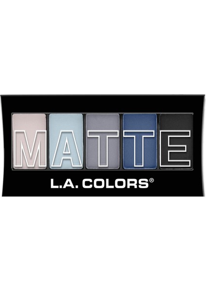 L.A. Colors La Colors Mat Blue Denim 5'li Far Paleti