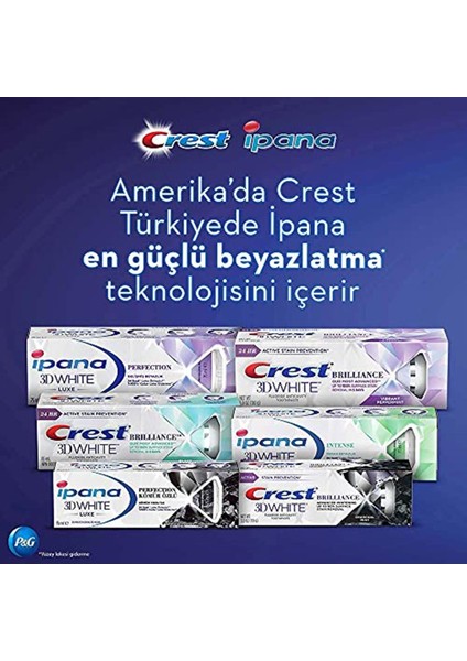 Ipana 3 Boyutlu Beyazlık Luxe Diş Macunu Perfection Gelişmiş Beyazlık 75 Ml