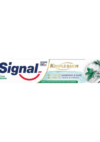 Diş Macunu Komple Bakım, Karbonat Ve Nane 75 Ml