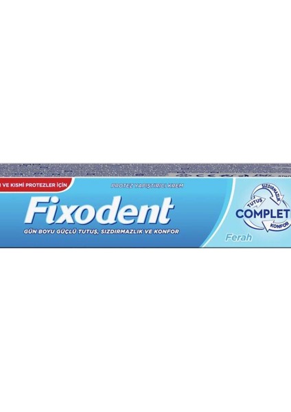 Protez Yapıştırıcı Krem Complete Ferah 47 Gr