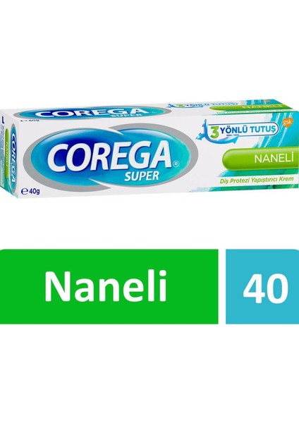 Diş Protezi Yapıştırıcı Krem Naneli 40 Gr