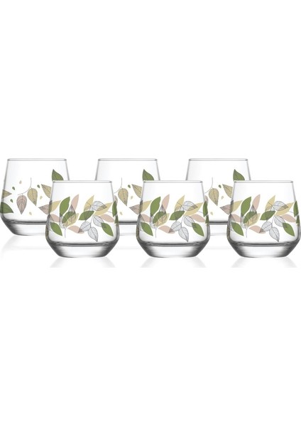 Black Leaf 6'lı Kahve Yanı Su Bardağı