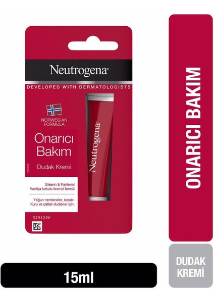 Onarıcı Dudak Bakım Kremi 15 ml