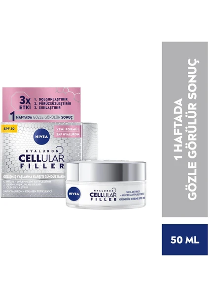 NIVEA Hyaluron Cellular Filler Gündüz Kremi Sıkılaştırıcı SPF30 50 ml