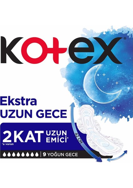 Ultra Ekstra Uzun Gece 9'Lu Hijyenik Ped