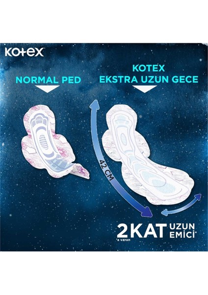 Ultra Ekstra Uzun Gece 9'Lu Hijyenik Ped