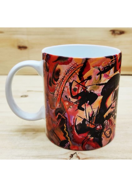 Wassily Kandinsky Set 8 - Kupa-Traverten Bardak Altlığı 1